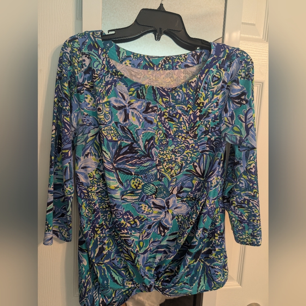 Lilly Pulitzer Sneak a Beak Maci top